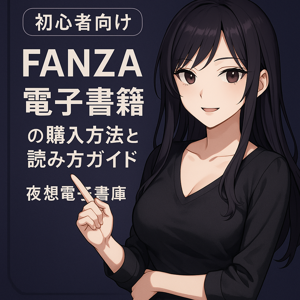 FANZA 電子書籍 購入方法 初心者 ガイド 読み方 イラスト