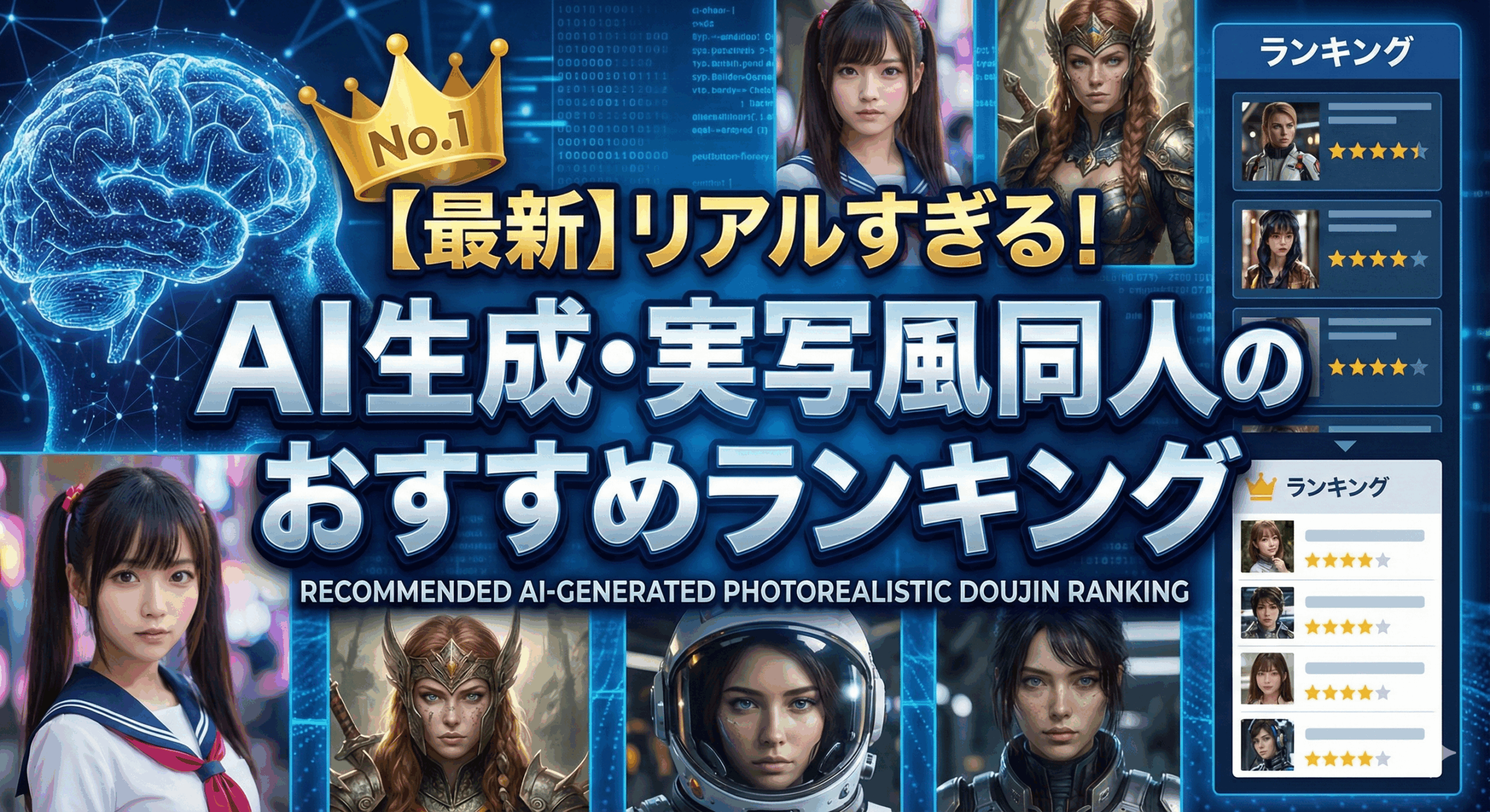 FANZA同人 AI生成作品・AIグラビアの人気ランキング