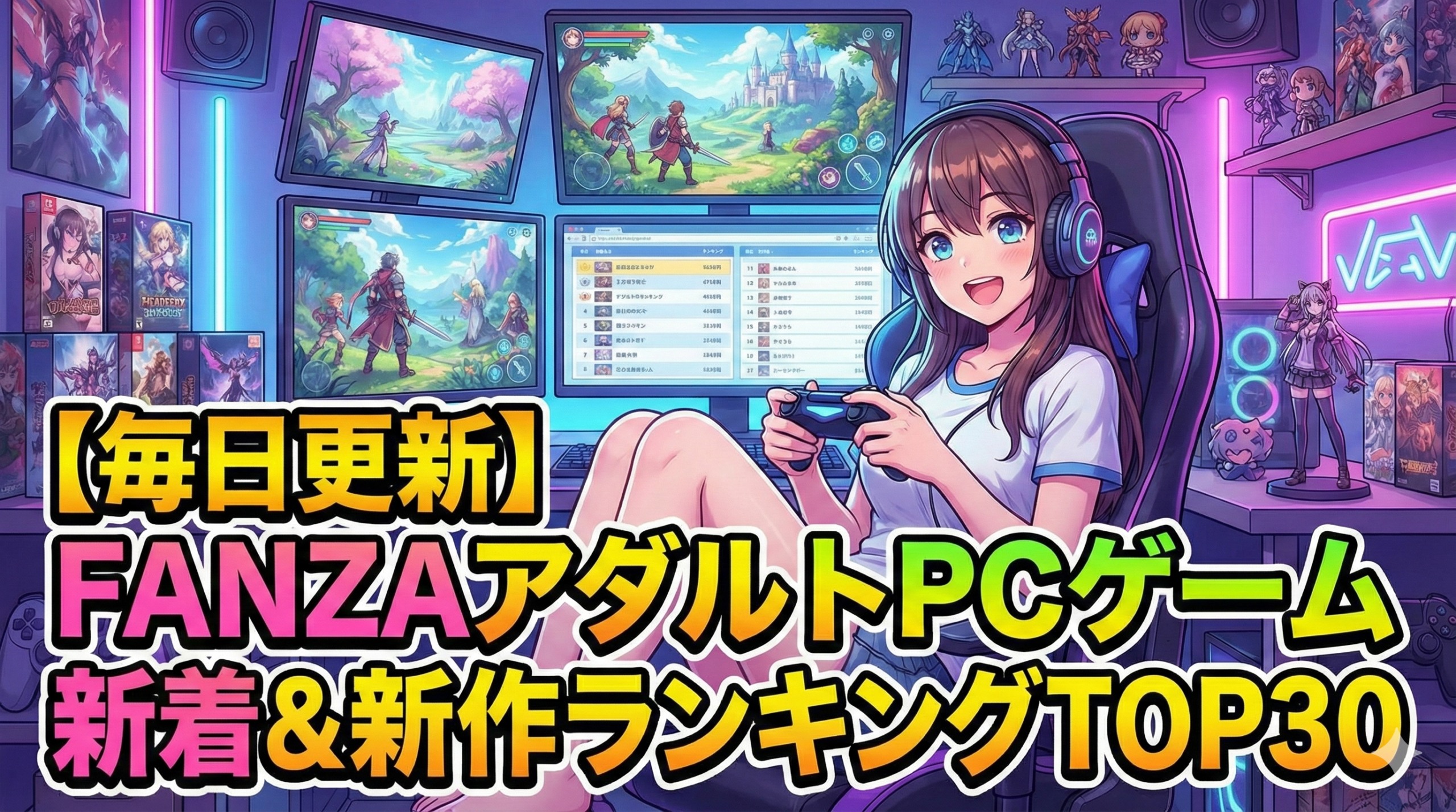 【毎日更新】FANZAアダルトPCゲーム新着＆新作ランキングTOP30