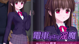 電車の中の淫魔（ごんごろごん） ｜ 電車内触り 3DCG サキュバス 制服開発 感度上げ (d_655789)